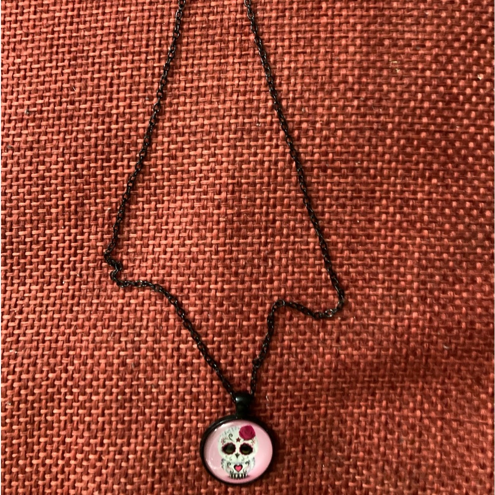 Sugar, skull, necklace